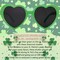 St. Patrick's Day Heart Sunglasses Irish Lucky Green Glasses for Women Men Non Polarized Oversized Trendy Love Shaped Shades Retro Lovely Fashion Cute Sun Glasses Leprechaun Costume Party Decorations
